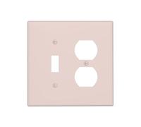 Spshian Plush Pink Outlet Covers 2 Gang Combination 1 Toggle/1 Duplex Light Switch Cover Decorative Gfci Wall Plate Electrical Receptacle Switch Plate Cover Plug Faceplate for Kitchen Decor