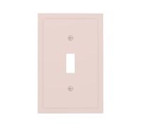 Spshian Plush Pink Single Toggle Light Switch Cover Plate Decorative 1 Gang Outlet Covers Wall Plate Cover Electrical Device Switch Plate Covers Dimmer Faceplate for Living Room Decor