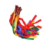 SPSMOKH 12pcs Children Hand Held Dance Ribbon Bright Rainbow Streamer Professional Gym Twirling Tools Professional Rhythmic Ribbon Colorful Dancer Ribbons Ribbon Dancer Wand Rhythm Ribbon