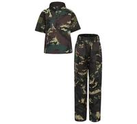 SPSMOKH Child Boys Girls Army Tracksuit Camouflage Print Zip Up Jacket Top with Jogger Pants (A, 7-8 Years)