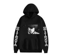 SPSMOKH DEATH NOTE Pullover Hooded Sweatshirt Light Yagami/Misa Amane Sweatshirt Manga Cartoon Hoodies for Parent-children Clothing (M, 2)