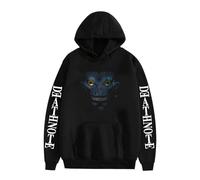 SPSMOKH DEATH NOTE Pullover Hooded Sweatshirt Light Yagami/Misa Amane Sweatshirt Manga Cartoon Hoodies for Parent-children Clothing (S, 1)