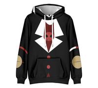 SPSMOKH Hazbin Hotel Anime 3D Print Hoodie Alastor Angel Dust Kids Adult Loose Fashion Sweatshirt Pullover Sweatshirt COSPLAY Clothing (L, 1)