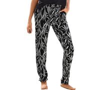 SPSMOKH Women's Harem Pants - Bohemian-style Trousers with Retro Floral Print, High-Waisted Pleated Waistband Pocket Casual Trousers, Loose Yoga Casual Summer Beach Linen Trouser (#A09, S)