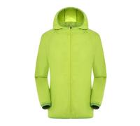 SPSMOKH Women's Hooded Rain Jacket - Lightweight Packable Windbreaker, Waterproof Windproof, Single Cycling & Hiking Camping Rain Jacket for Outdoor Activities (02 Green, L)