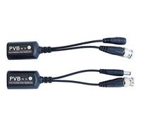 SPT Security Systems 15-U1010-6 Passive Power and Video Balun, 6 Pairs, Black