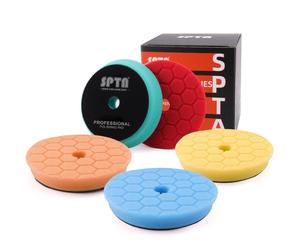 SPTA 5-Piece Polishing Sponges Foam Utility Sponges for Car Detailing, Polishing, Glass, Stone, Ceramic, Flexible, Lightweight, Reusable