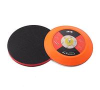 SPTA 6"(150mm) Backing Pad Hook and Loop Backing Plate 5/16"-24 Thread DA Air Random Orbital Sander/Polisher Backing Pad with 6" Interface Cushion Pad for Sanding Finishing Polishing Buffing