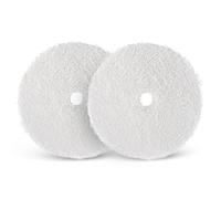 SPTA Microfibre Polishing Pad, 2-Piece 5 Inch Microfibre Polishing Pad, Microfibre Application Sponge, Wax Applicator Pad for Waxes, Car Polishing, Instead of Polishing Machine (2 Pieces 125 mm)