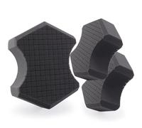 SPTA Ultra Safe Sponge, 3Pcs Car Wash Sponge Latest Foam Technology Safe for All Types of Paint and Wheel Finishes, Easy to Hold Ergonomic Grip for Wash Bucket and Rinseless Washing, Gray -MT045B3