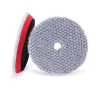 SPTA Wool Polishing Pad, 2Pcs 6''(150mm) Coarse Wool Buffing Cutting Pads Set with Hook and Loop for Heavy Cut for Car Polisher, Buffing and Polishing