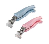 SPTECHMAKE Stainless Steel Anti-Scalding Hot Bowl Dish Plate Gripper Clips Tongs Clamp Holder for Moving Hot Plate or Bowls with Food Out from Instant Pot Microwave Oven (2, Blue，Pink)