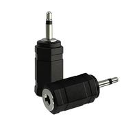 SPTSSWET 2 Pack 2.5mm Momo male to 3.5mm female Jack adapter Connector Compatible with Logitech Harmony Hub, IR Blaster, IR Emitter Extenders,IR Repeaters, IR Receivers,3.5 mm microphone