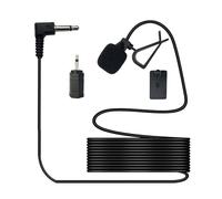 SPTSSWET 3.5mm Car Microphone with 2.5mm Adapter Universal for Sony Pioneer Kenwood Alpine JVC, Handsfree External Assembly Mic for Vehicle Head Unit Stereo CD DVD Player Radio BT Clip Mount, 3M