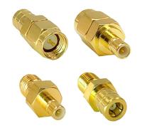 SPTSSWET 4 Type Aerial Adapter SMA to SMB Connector RF Converter Car Aerial Antenna Adapter KIT for DAB Car Radio Compatible with Kenwood Compatible with JVC Compatible with Alpine GPS System