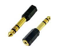 SPTSSWET 6.35mm 1/4 Male to 3.5mm 1/8 Female Audio Adapter Headphone Jack Adapter for Headphones, Guitar, Mixer, Amp, Keyboard, Speaker,2 Pack