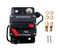 SPTSSWET 70A Car Circuit Breaker 12V-48V Waterproof Protection Switchable Power Reset Inline Fuse Thermal for Car Automotive, Marine Boat, RV, Truck, Stereo Audio System