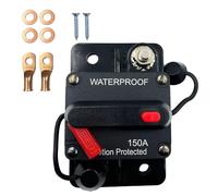 SPTSSWET Car Circuit Breaker 12V-48V Car Audio Waterproof Protection Switchable Power Reset Inline Fuse Thermal for Car Boat Audio Solar Inverter System Protection Heavy Truck Marin RV Troller (150A)
