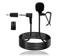 SPTSSWET Car Radio Microphone 3.5mm for Kenwood Sony JVC Alpine Pioneer | External mic, with 3.5 mm socket to 2.5 mm plug adapter, for vehicle audio stereo DVD GPS CD, 3 m / 9.84 feet cable