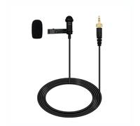 SPTSSWET Lavalier Microphone Compatible with Sennheiser Wireless Bodypack Transmitter Omnidirectional Condenser Wired Mic 3.5mm TRS Lapel for Lectures Live Streaming YouTube 5ft Black