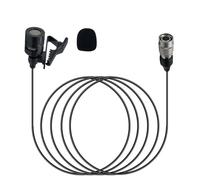 SPTSSWET Lavalier Microphone for Wireless Microphone Belt Pack Transmitter Unidirectional Condenser Super Cardioid Mic (Hirose 4 Pin for Audio-Technica)