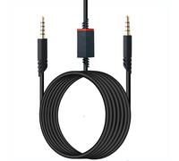 SPTSSWET Replacement Audio Cable Cord Compatible with Astro A40 A40TR A10 Gaming Headset with in Volume Control,6.5ft Black