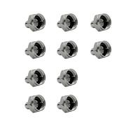 SPTSSWET SAT F Termination Resistor 75 Ohm (F-Plug) Compatible with Multiswitches, LNB, Tuner & Sockets End Resistor for F Sockets Silver (Pack of 10)