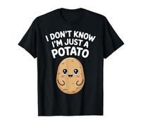 Spud Kawaii Cute I Don’t Know I’m Just a Potato Funny Tee T-Shirt
