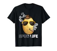Spud Life Hipster Potato Funny Vegan Vegetarian Gift T-Shirt