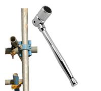 Spud Ratchet, Socket Ratcheting Podger Scaffold Spud Wrench, Ergonomic Handle Ratcheting Adjustable Lightweight Spanner Attachment for Herramientas Ironworker Workers