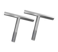 Spudulica Aluminium Manhole Lifting Keys - Set of 2 - ONLY Keys Threaded Replacement/Spare Cover Lid Lifters (TSL-80 (M10 Thread)) Not Generic