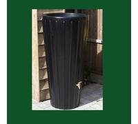 Spudulica Cosmo Water Butt Planter 200L Black With Downpipe Diverter Kit