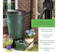 Spudulica Rain Diverter Kit For Water Butts Square 65mm & Round 68mm Down Pipe- Save Rainwater