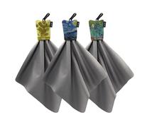 SPUDZ Classic Variety Pack | Three 10" x 10" Microfiber Towels w/Neoprene Pouches | Premium Microfiber Cleaning Cloths for Laptops, Lenses, Cameras, Screens, and More | Van Gogh 3 Pack