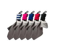 SPUDZ Ultra Variety Pack | Five 6" x 6" Microfiber Towels w/Neoprene Pouches | Premium Microfiber Cleaning Cloths for Laptops, Lenses, Cameras, Screens, and More | 5 Color Variety Pack (General)