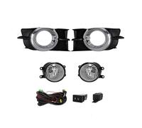 SPUFKGE Car Fog Light Assemblies For Toyota For Wish 2009 2010 2011 2012 Led Fog Light Halogen Car Kit Bumper Lamp Daytime Running DRL Daylight FogLamp(LED Yellow)