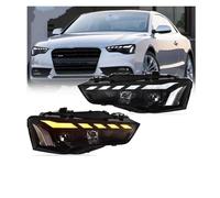 SPUFKGE Lamp Assembly 1Pair For A5 RS5 A5L 2012-2016 LED Headlights Accessories Upgrade Car Styling Led Front DRL Turn Signal Lights Assembly Running Lights(2piece Xenon NO AFS)