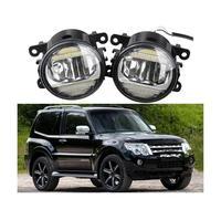 SPUFKGE Lamp Assembly 2 Pieces Car LED Fog Light Accessories DRL Daytime Running Lamp 30W For Pajero For Montero For Shogun 2006-2021 Running Lights(Fog Light and DRL E)
