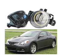 SPUFKGE Lamp Assembly 2 Pieces Car Right + Left LED Fog Light Angel Eye DRL 30W H11 12V For Nissan For Altima Coupe 2007 2008 2009 2010 2011 2012 2013 Running Lights(White and Blue)