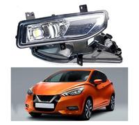 SPUFKGE Lamp Assembly 2 X Car Left And Right LED Lens Fog Light Assembly 30W 4000LM 12V For Nissan For Micra For March 4/V K14 2017 2018 2019 2020 2021 2022 Running Lights(Only Fog Light)