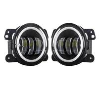 SPUFKGE Lamp Assembly 2piece 4Inch Fog Lights 30W Yellow White DRL Round Led With Lens Projector 4'' Fog Lamp For Dodge For Chrysler Running Lights(2piece-white yellow)