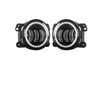 SPUFKGE Lamp Assembly 2piece 4Inch Fog Lights 30W Yellow White DRL Round Led With Lens Projector 4'' Fog Lamp For Jeep For Wrangler Running Lights(2piece-white yellow)