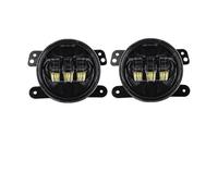 SPUFKGE Lamp Assembly 2piece 4Inch Led Fog Lights Halo Ring DRL Off Road Fog Lamp For Jeep For Wrangler JK TJ LJ For Journey 60W Yellow White Running Lights(2piece No Halo)