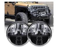 SPUFKGE Lamp Assembly 7 Inch LED Headlight DRL Angel Eyes Running Lights For Cars 12v For Jeep For Wrangler JK TJ For Offroad Car Accessories Running Lights(002 2piece)