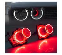 SPUFKGE Lamp Assembly For Dodge For Challenger 2015 2016 2017 2018 2019-2020 Red Headlamp Air Inserts Assembly LED Decroation Light Running Lights