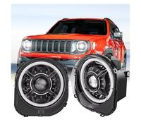 SPUFKGE Lamp Assembly For Jeep For Renegade 2015-2021 Car LED Headlights Modified White DRL Front Headlights Assembly Plug And Play Auto Accessories Running Lights