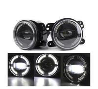SPUFKGE Lamp Assembly For Jeep For Wrangler JK LJ TJ 2piece 30W 4Inch LED Passing Fog Lights With White DRL Amber Turn Signal Lamp Running Lights(2piece)