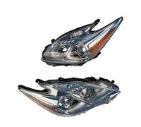 SPUFKGE Lamp Assembly For Toyota For Prius 30 ZVW30 Headlamp With Lens 2009 2010 2011 2012 2013 2014 2015 A Pair Car Headlight Running Lights