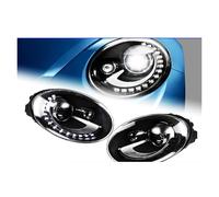 SPUFKGE Lamp Assembly Head Lamp For VW For Beetle LED Headlight 1998-2021 Headlights DRL Turn Signal High Beam Angel Eye Projector Lens Running Lights(98-05)