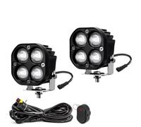 SPUFKGE Motorcycle Front Head light For ATV Truck Dirt Bike SUV UTV Motorcycle LED Auxiliary Headlight High Led Lighthouse 3000k/6000k 120W 6000K